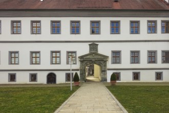 Meßkirch Castle, Castle of the Counts of Zimmern, Zimmern Castle, regular four-wing castle complex,