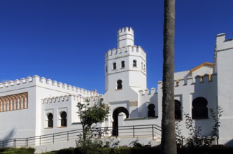 Public library building, Plaza de Santa Maria, Tarifa, Cadiz province, Spain, Europe