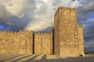 Hilltop castle in historic medieval town of Trujillo, Caceres province, Extremadura, Spain, Europe