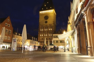 Maximilianstraße and Altpörtel in Speyer, Rhineland-Palatinate