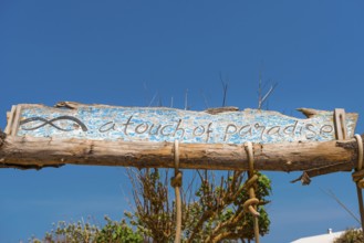 Wooden sign at Dream beach on Nusa Lembongan, coast, sign, holiday dream, dream holiday, dream