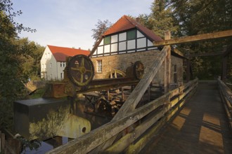 Oil mill at Brake Castle, Lemgo, North Rhine-Westphalia, Germany, Europe