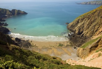 La Grande Greve beach, Island of Sark, Channel Islands, Great Britain