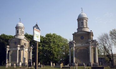 Mistley Towers are all that remain of the neoclassical St. Mary the Virgin church designed by