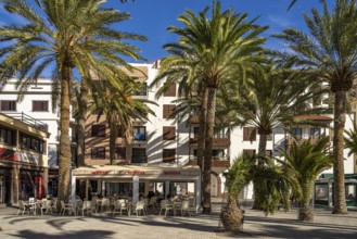 Restaurants in Plaza de las Américas square in the island's capital San Sebastian de La Gomera, La