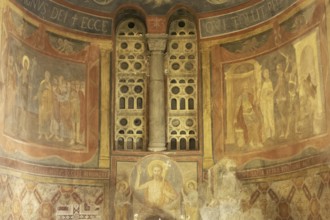 In the crypt of Santa Maria in Cosmedin, Rome, Italy, Europe