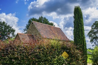 Elbe boatmen's church in Priesitz, Pretzsch Elbe, Bad Schmiedeberg, Saxony-Anhalt, Germany, Europe