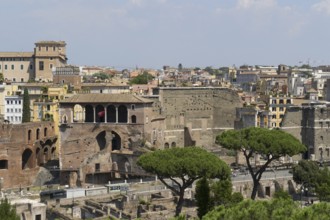 View from Monumento Vittorio Emanuele II, Piazza Venezia, Rome, Italy, Europe