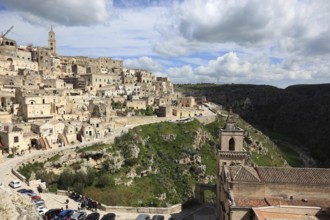 Old town, Sassi, Sassi di Matera cave settlements, UNESCO World Heritage Site, Matera, Basilicata,