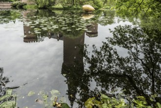 Schloss Moyland, moated castle, museum of modern art, Bedburg-Hau, Lower Rhine, North