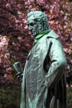 Monument to the chemist Johann Wilhelm Bunsen (1811-1899), Anatomy Garden, Heidelberg,