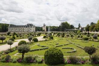 Chenonceau Castle, Château de Chenonceau, Department Indre-et-Loire, Centre-Val de Loire region,