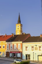 Main square, at the town wall, Waidhofen an der Thaya, Waldviertel, Lower Austria, Austria, Europe