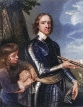 Oliver Cromwell 1599-1658, English soldier and statesman. From the book Lodges British Portraits,