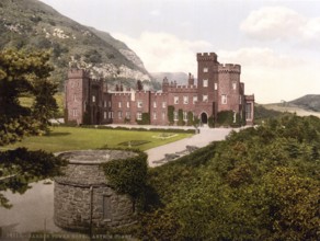 The Garrow Tower Hotel, County Antrim, Ireland, Historic, digitally restored reproduction from a