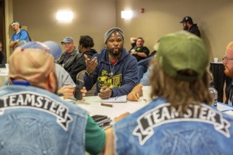 Chicago, Illinois, Members of Teamsters for a Democratic Union (TDU) discuss issues in a workshop