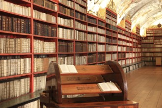 Prague Lesser Town, Monastery Library, Theological Hall in the Strahov Praemonstratensian