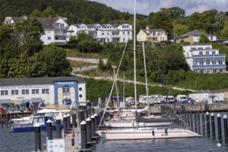 The town harbour of Sassnitz, island of Rügen, Mecklenburg-Vorpommern, Germany, Europe