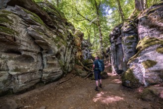 The Devil's Gorge, narrow, accessible gorge of sandstone rocks, with steep rocky gorges, near