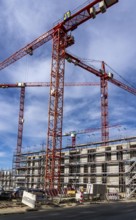 Large construction site, in the so-called Literaturviertel offices and flats between Sachsenstraße