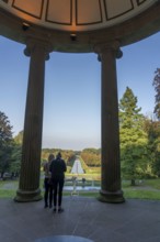 Historic baroque gardens in Kleve, from the 17th century, amphitheatre on the Springenberg, statue