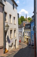 The town of Saarburg, on the Saar, Altstadtgasse, Rhineland-Palatinate, Germany, Europe