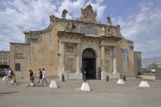 Porte Monumentale de l'Arsenal and Musee national de la Marine, Marine National Museum, city gate,