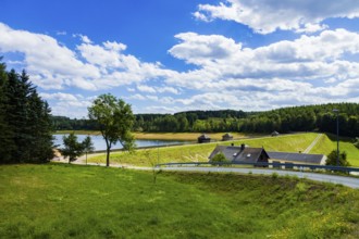 The Dörnthaler Teich (also known as Gläserteich in the 19th century) is a water management facility