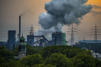 HKM Hüttenwerk in Duisburg-Hüttenheim, Hüttenwerke Krupp Mannesmann, coking plant, Duisburg, North