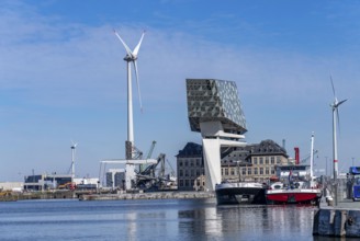 The Antwerp Port Authority building, Havenhuis, former fire brigade barracks in the harbour,