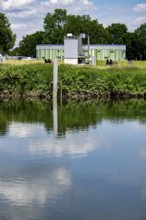 The Ruhr near Essen-Horst, Gelsenwasser AG water extraction plant, North Rhine-Westphalia, Germany,