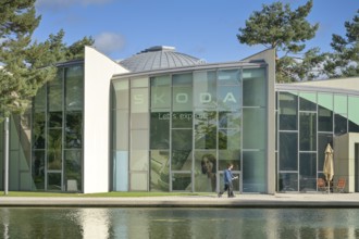 Skoda Pavilion, Autostadt Volkswagen, Wolfsburg, Lower Saxony, Germany, Europe