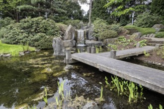 Japanese Garden, Bad Langensalza, Thuringia, Germany, Europe