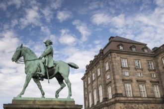 Equestrian statue of Christian IX by Anne Marie Carl-Nielsen, Christiansborg Palace, seat of the