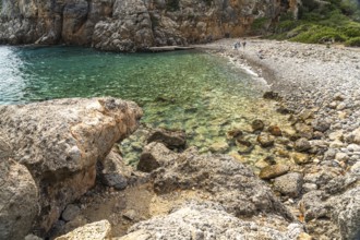 On the beach of Lisos near Sougia, Crete, Greece, Europe