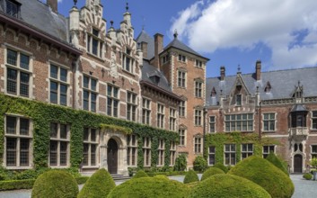 Kasteel van Gaasbeek courtyard, originally 13th century medieval fortified castle but renovated in