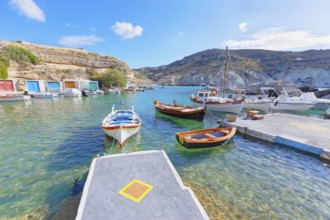 The small fishing village of Mandrakia, Mandrakia, Milos Island, Cyclades Islands, Greece, Europe