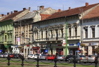 City of Arad, city centre, houses along the Boulevard of the Revolution, Banat, Romania, Europe