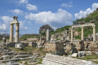 Prytaneion, ruins of Ephesus, ancient archaeological site, Izmir province, Turkey, Asia