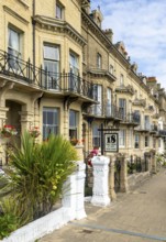 History buildings traditional guesthouses on seafront, Kirkley Cliff Road, Lowestoft, Suffolk,