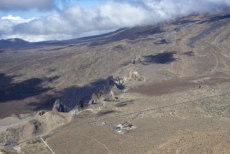 Panorama during the ascent to Alto de Guajara, 2715m, to the bizarrely shaped rock formations of