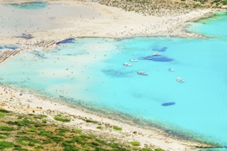 Balos bay, Gramvousa Peninsula, Chania, Crete, Greece, Europe