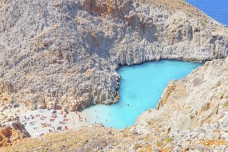 Seitan limania beach, Chania, Crete, Greek Islands, Greece, Europe