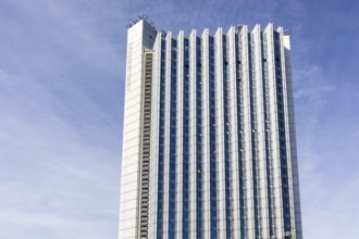 The striking congress hotel next to the civic hall in the style of Eastern Modernism, Chemnitz,