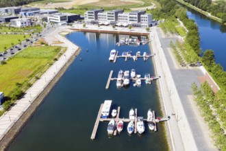 Marina Hafen Graf Bismarck, the rebuilt and newly constructed harbour of the former Graf Bismarck