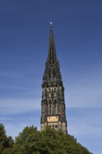 Europe, Germany, Hanseatic city of Hamburg, Ruins of the main church of St. Nikolai on Hamburg's