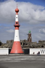 Europe, Germany, Bremen, Bremerhaven, lighthouse front light at the river Weser, built in 1893, big