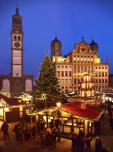 Europe, Germany, Bavaria, Swabia, Augsburg, town hall market, town hall, Renaissance, built 1615 to