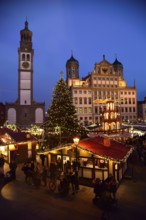 Europe, Germany, Bavaria, Swabia, Augsburg, town hall market, town hall, Renaissance, built 1615 to