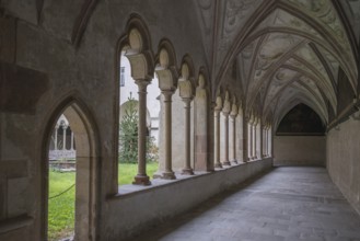 Cloister of the Franciscan monastery in Bolzano, South Tyrol, Italy, Europe